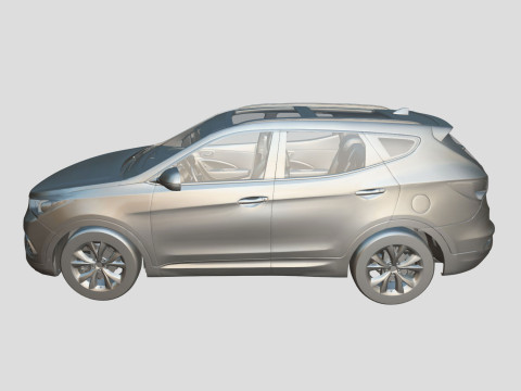Hyundai Santa Fe Sport 2018 3D Model