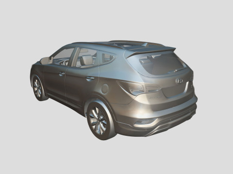 Hyundai Santa Fe Sport 2018 3D Model