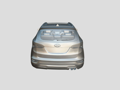 Hyundai Santa Fe Sport 2018 3D Model