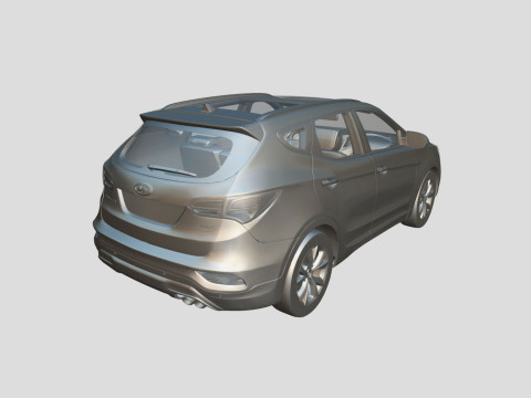 Hyundai Santa Fe Sport 2018 3D Model