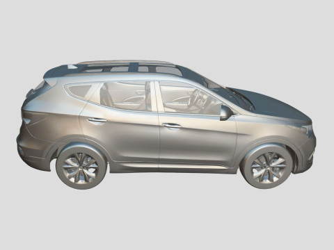 Hyundai Santa Fe Sport 2018 3D Model