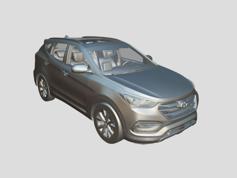 Hyundai Santa Fe Sport 2018 3D Model