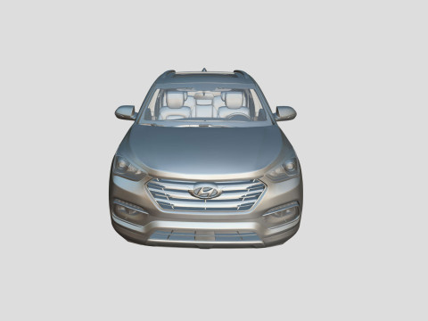 Hyundai Santa Fe Sport 2018 3D Model