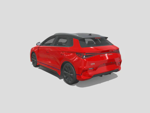 BYD E2 2019 3D Model