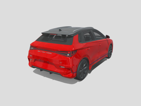 BYD E2 2019 3D 모델