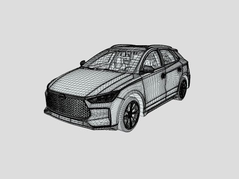 BYD E2 2019 3D 모델