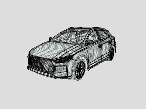 BYD E2 2019 3D Model