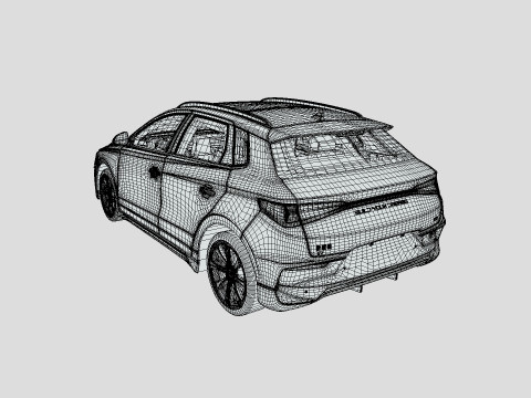 BYD E2 2019 3D 모델