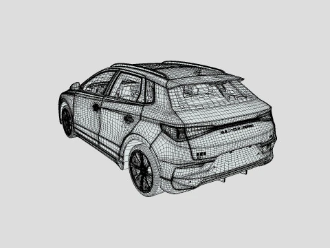 BYD E2 2019 3D Model