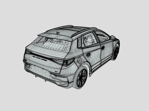 BYD E2 2019 3D Model