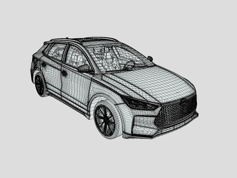 BYD E2 2019 3D Model