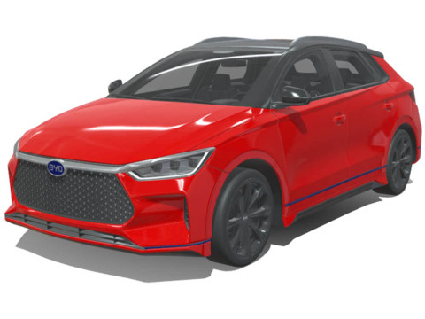 BYD E2 2019 Modèle 3D