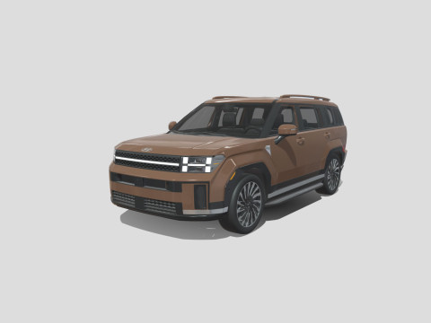 Hyundai Santa Fe 2024 3D Model
