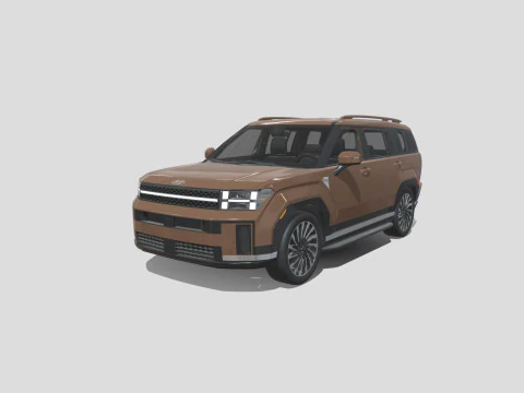 Hyundai Santa Fe 2024 3D Model