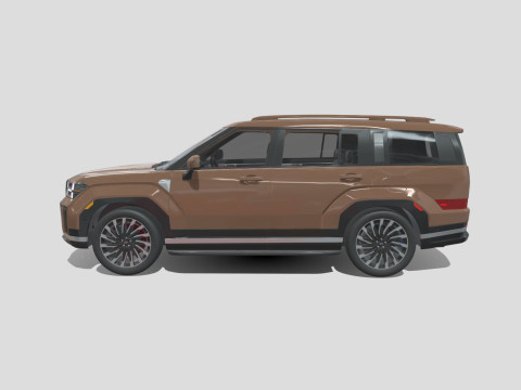 Hyundai Santa Fe 2024 3D Model