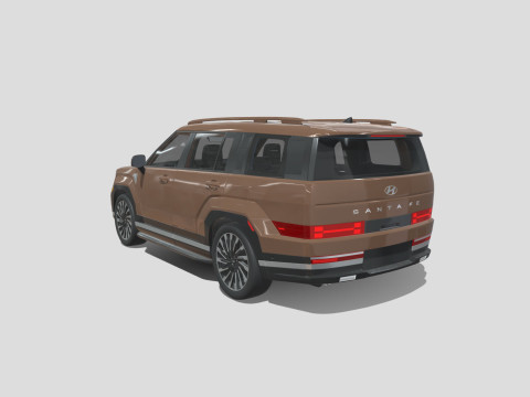 Hyundai Santa Fe 2024 3D Model