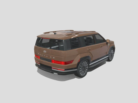 Hyundai Santa Fe 2024 3D Model