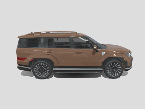 Hyundai Santa Fe 2024 3D Model