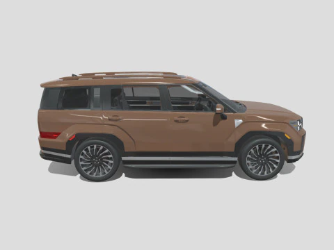 Hyundai Santa Fe 2024 3D Model