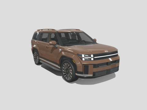 Hyundai Santa Fe 2024 3D Model