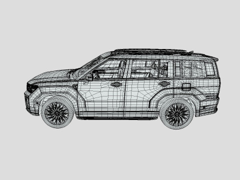 Hyundai Santa Fe 2024 3D Model