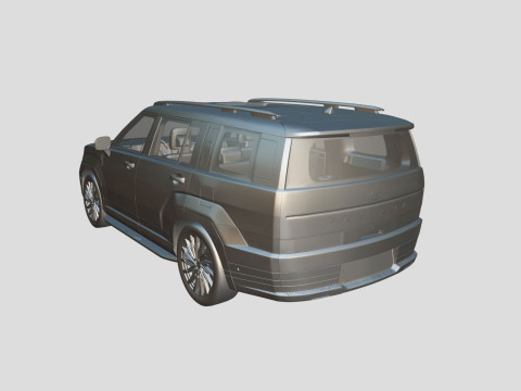 Hyundai Santa Fe 2024 3D Model