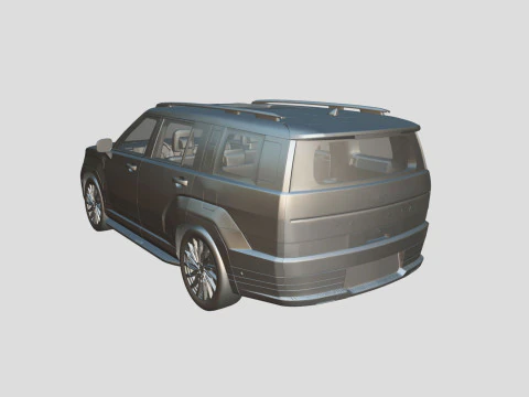 Hyundai Santa Fe 2024 3D Model