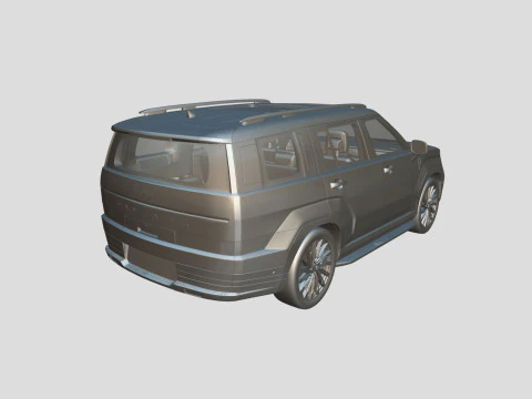 Hyundai Santa Fe 2024 3D Model