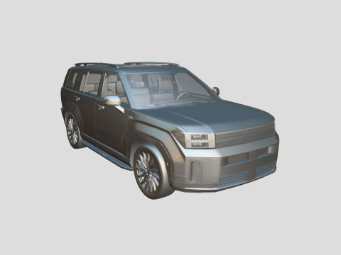 Hyundai Santa Fe 2024 3D Model