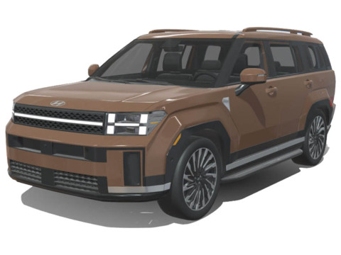 Hyundai Santa Fe 2024 3D Model