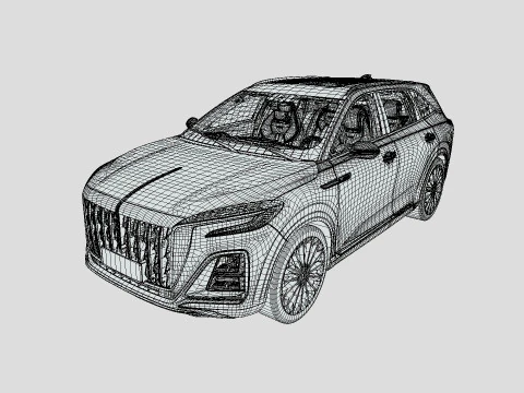 Hongqi H3 2024 3D Model