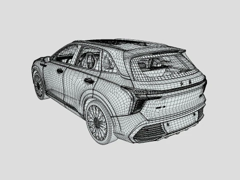 Hongqi H3 2024 3D Model