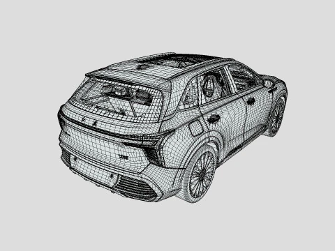 Hongqi H3 2024 3D Model