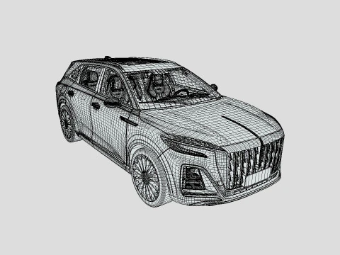 Hongqi H3 2024 3D Model