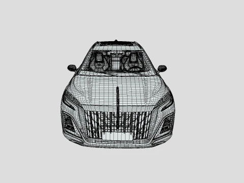 Hongqi H3 2024 3D Model