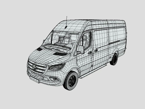 Mercedes-Benz Sprinter 2024 3D Model
