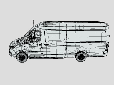 Mercedes-Benz Sprinter 2024 3D Модель