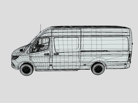 Mercedes-Benz Sprinter 2024 3D Model