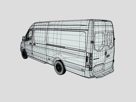 Mercedes-Benz Sprinter 2024 3D Model