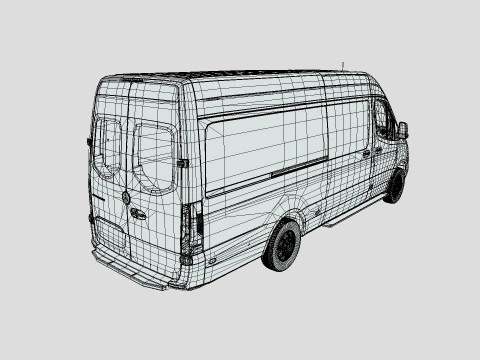 Mercedes-Benz Sprinter 2024 3D Model