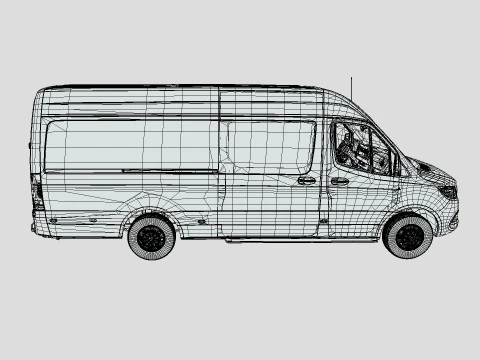 Mercedes-Benz Sprinter 2024 3D Model