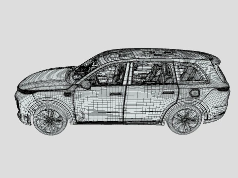 Li Xiang One L9 2024 3D Model