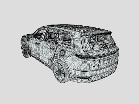 Li Xiang One L9 2024 3D Model