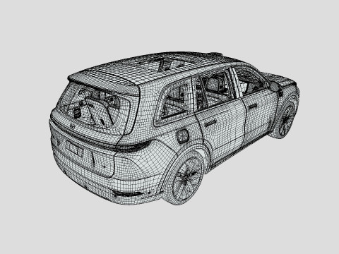 Li Xiang One L9 2024 3D Model