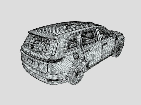 Li Xiang One L9 2024 3D Model
