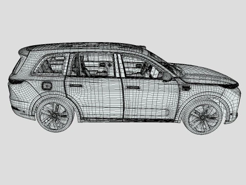 Li Xiang One L9 2024 3D Model