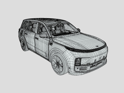 Li Xiang One L9 2024 3D Model