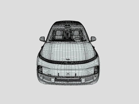 Li Xiang One L9 2024 3D Model
