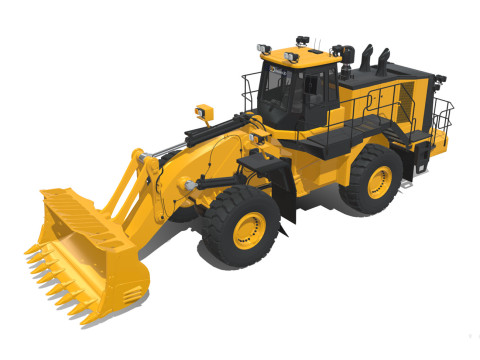 Rezoro3D Wheel Loader RW2000 3D Модель