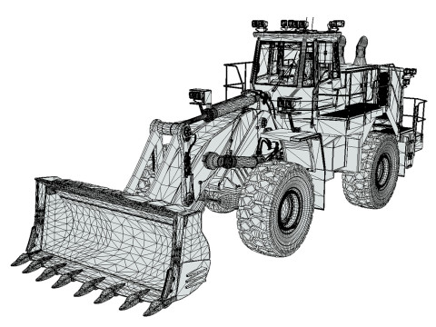 Rezoro3D Wheel Loader RW2000 3D Модель